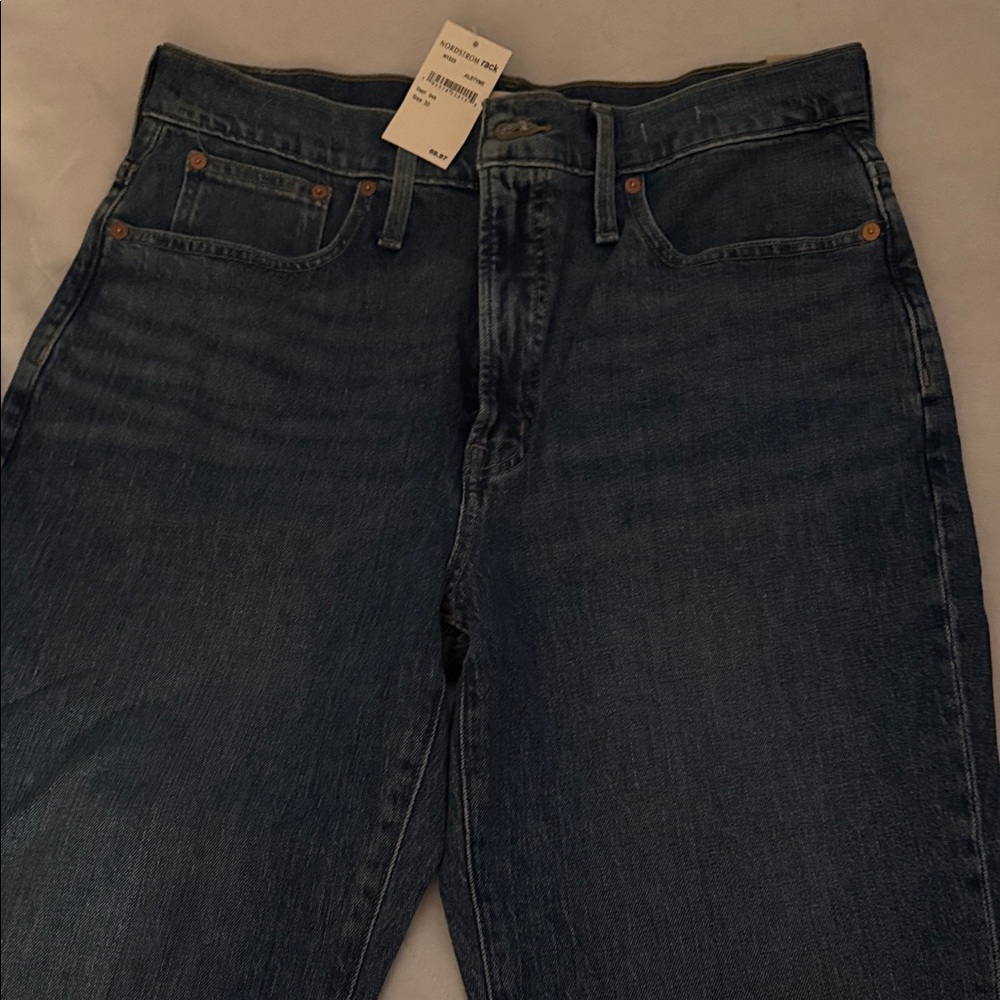 Madewell Women’s Dark Blue Straight Jeans